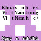 Khoa văn học sử Việt Nam trong Việt Nam học /