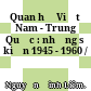 Quan hệ Việt Nam - Trung Quốc : những sự kiện 1945 - 1960 /