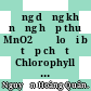 Ứng dụng khả năng hấp thu MnO2 để loại bỏ tạp chất Chlorophyll khi xác định dư lượng hoá chất bảo vệ thực vật họ Phospho hữu cơ trong rau tươi bằng phương pháp GC : Tóm tắt luận văn Thạc sĩ Hoá học /