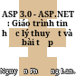 ASP 3.0 - ASP.NET : Giáo trình tin học lý thuyết và bài tập