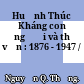 Huỳnh Thúc Kháng con người và thơ văn : 1876 - 1947 /