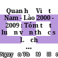 Quan hệ Việt Nam - Lào 2000 - 2009 : Tóm tắt luận văn thạc sĩ Lịch sử /