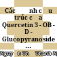 Các định cấu trúc của Quercetin 3 - OB - D - Glucopyranoside và Myrictrin tinh sạch từ phân đoạn dịch chiết là khế (Averrhoa carambola L.) có tác dụng hạ Glucose huyết trên chuột gây đái tháo đường thực nghiệm /