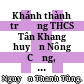 Khánh thành trường THCS Tân Khang huyện Nông Cống, tỉnh Thanh Hóa /