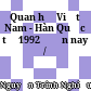 Quan hệ Việt Nam - Hàn Quốc từ 1992 đến nay /