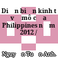 Diễn biến kinh tế vĩ mô của Philippines năm 2012 /