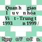 Quan hệ giao lưu văn hóa Việt - Trung từ 1993 đến 1999 /