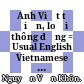 Anh Việt từ điển, loại thông dụng = Usual English Vietnamese Dictionary /