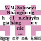 V. M. Solnsev : Nhà ngôn ngữ học lớn,chuyên gia hàng đầu về các ngôn ngữ phương Đông /