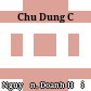 Chu Dung Cơ