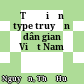 Từ điển type truyện dân gian Việt Nam