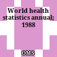 World health statistics annual; 1988