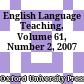 English Language Teaching. Volume 61, Number 2, 2007