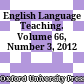 English Language Teaching. Volume 66, Number 3, 2012