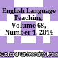 English Language Teaching. Volume 68, Number 1, 2014