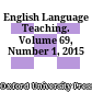 English Language Teaching. Volume 69, Number 1, 2015