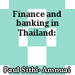 Finance and banking in Thailand: