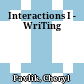 Interactions I - WriTing