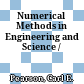 Numerical Methods in Engineering and Science /