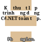 Kỹ thuật lập trình ứng dụng C#.NET toàn tập.