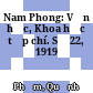 Nam Phong: Văn học, Khoa học tạp chí. Số 22, 1919