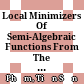 Local Minimizers Of Semi-Algebraic Functions From The Viewpoint Of Tangencies