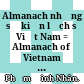 Almanach những sự kiện lịch sử Việt Nam = Almanach of Vietnam historycal events /
