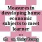 Measures in developing home economic subjects to meet learner at Ho Chi Minh city university of education
