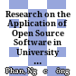 Research on the Application of Open Source Software in University Digital Libraries in Vietnam