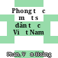 Phong tục một số dân tộc ở Việt Nam