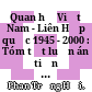 Quan hệ Việt Nam - Liên Hợp quốc 1945 - 2000 : Tóm tắt luận án tiến sĩ lịch sử /