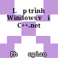 Lập trình Windows với C++.net