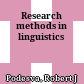 Research methods in linguistics