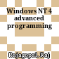Windows NT 4 advanced programming