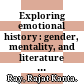 Exploring emotional history : gender, mentality, and literature in the Indian awakening /