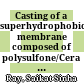 Casting of a superhydrophobic membrane composed of polysulfone/Cera flava for improved desalination using a membrane distillation process