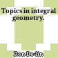 Topics in integral geometry.