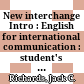 New interchange Intro : English for international communication : student's book /