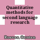 Quantitative methods for second language research