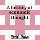 A history of economic thought