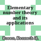 Elementary number theory and its applications