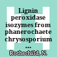 Lignin peroxidase isozymes from phanerochaete chrysosporium can be enzymatically dephosphorylated /