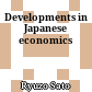 Developments in Japanese economics