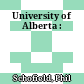 University of Alberta :