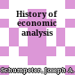 History of economic analysis