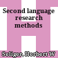 Second language research methods