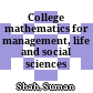 College mathematics for management, life and social sciences :