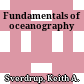 Fundamentals of oceanography
