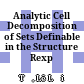 Analytic Cell Decomposition of Sets Definable in the Structure Rexp
