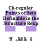 Ck-regular Points of Sets Definable in the Structure Rexp